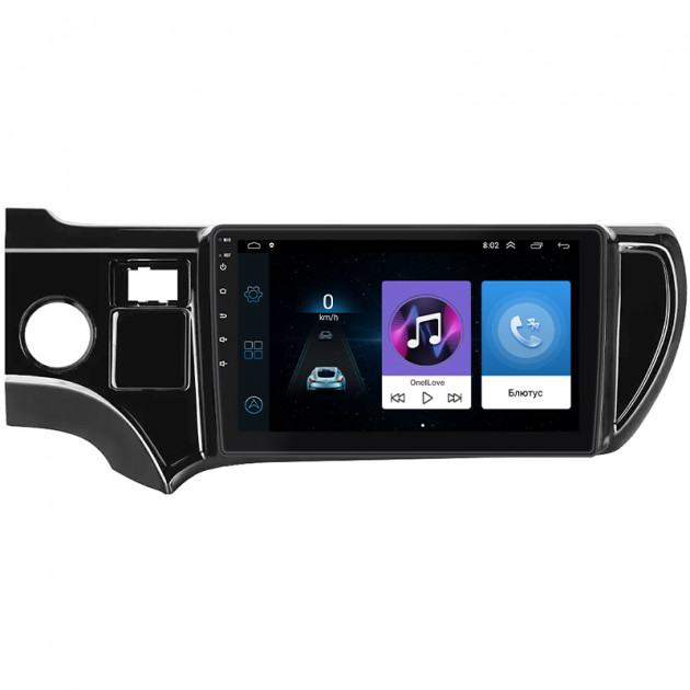 Штатная магнитола Lesko для Toyota Aqua I Рестайлинг 2 2017-2021 экран 9" 1/16Gb Wi-Fi GPS Base
