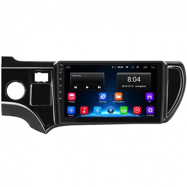 Штатная магнитола Lesko для Toyota Aqua I Рестайлинг 2 2017-2021 экран 9" 2/32Gb Wi-Fi GPS Base