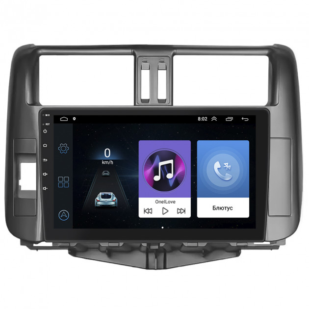 Штатная магнитола Lesko для Toyota Land Cruiser Prado 150 Series 2009-2013 экран 9" 1/16Gb Wi-Fi GPS Base