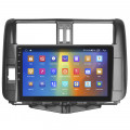 Штатная магнитола Lesko для Toyota Land Cruiser Prado 150 Series 2009-2013 экран 9" 2/32Gb CarPlay 4G Wi-Fi GPS Prime