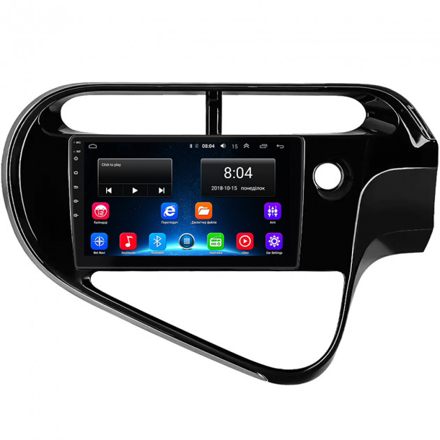 Штатная магнитола Lesko для Toyota Prius c I Рестайлинг 2015-н.в. экран 9" 2/32Gb Wi-Fi GPS Base