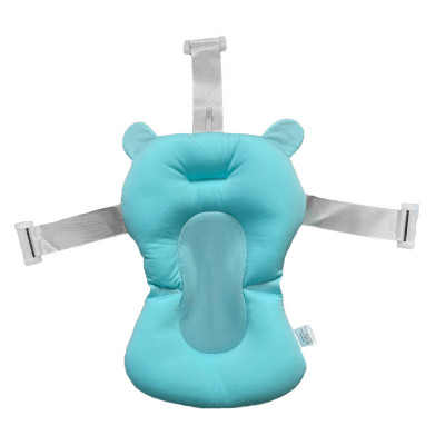 Матрасик коврик для ребенка в ванночку с креплениями Bestbaby 340 Blue Bears