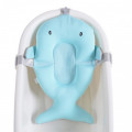 Матрасик коврик для ребенка в ванночку с креплениями Bestbaby 340 Blue Shark