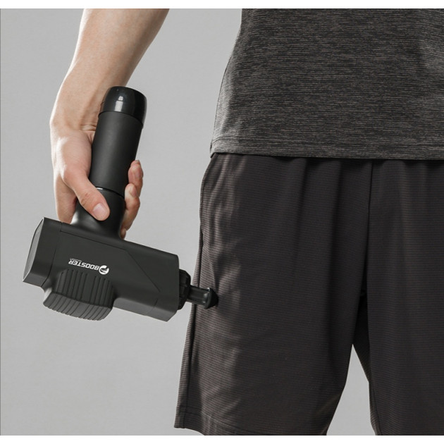 Антистресовий перкусійний масажер (пістолет) Booster M2-C з акумулятором 2500 mAh, 12V, Type-C для терапії та зняття напруги.