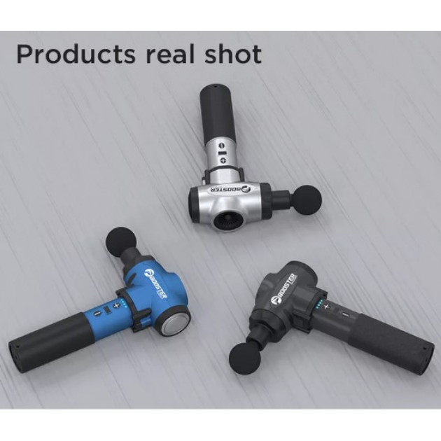 Профессиональный перкуссионный массажер для мышц Booster E (24V), ударный пистолет с металлическим корпусом