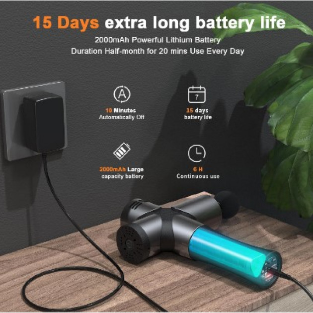 Профессиональный ударный перкуссионный массажёр Booster Pro 3 для тела – для снятия боли и восстановления