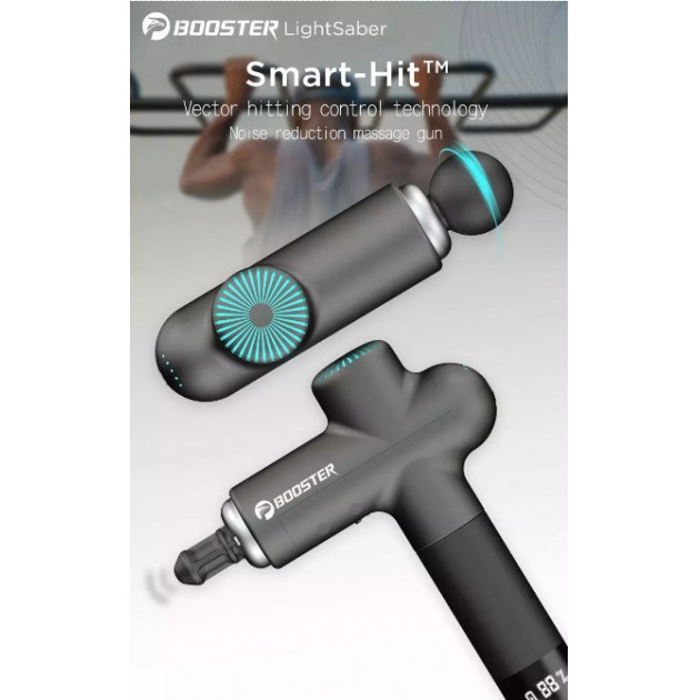 Профессиональный перкуссионный массажер Booster Lightsaber (24V) — Ударный массажер для тела