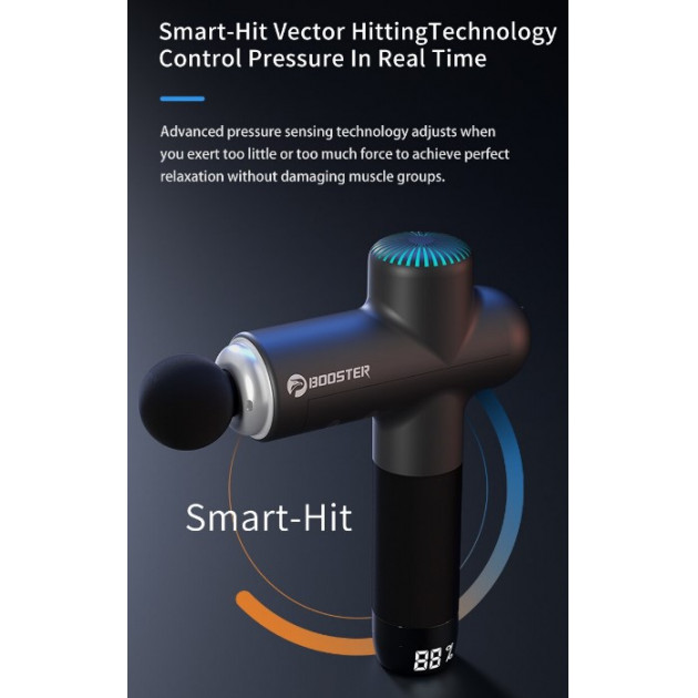 Профессиональный перкуссионный массажер Booster Lightsaber (24V) — Ударный массажер для тела