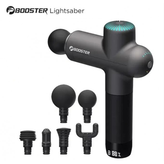 Профессиональный ударный массажер Booster Lightsaber (24V) для тела – эффективное устройство для восстановления и расслабления мышц.
