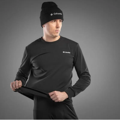 Мужское термобелье Columbia зимнее с флисом в черном цвете.  Горячие предложения 2 дня