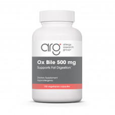 Екстракт бичачої жовчі (Ox Bile), Allergy Research, 500 мг, 100 капсул