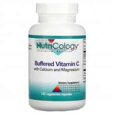 Вітамін C з кальцієм та магнієм, Vitamin C, Nutricology, буферизований, 120 вегетаріанських капсул