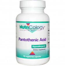 Пантотенова кислота (Pantothenic Acid), Nutricology, 90 капсул