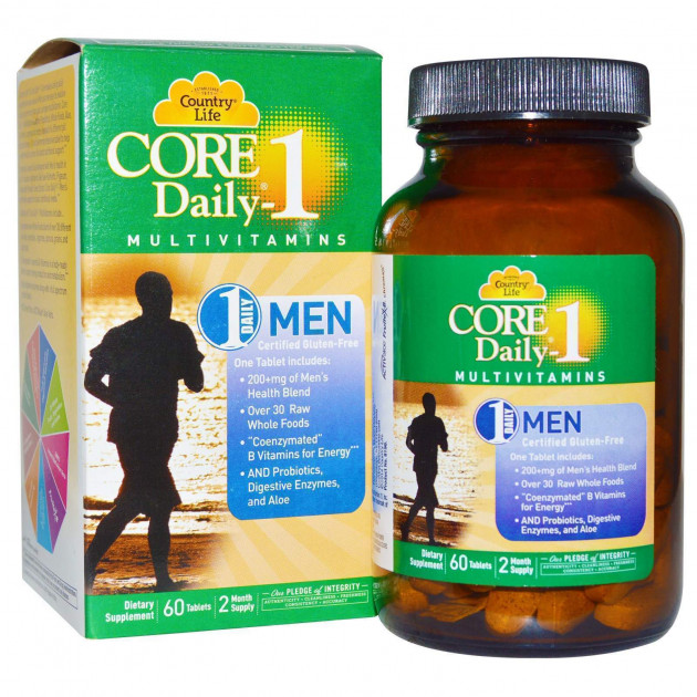 Вітаміни для чоловіків, Multivitamins, Country Life, 60 таблеток