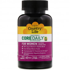 Вітаміни для жінок, Multivitamins, Country Life, 1 в день, 60 таблеток