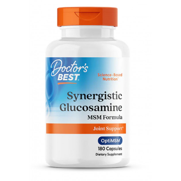 Глюкозамін МСМ, Synergistic Glucosamine MSM Formula, Doctor's Best, 180 капсул