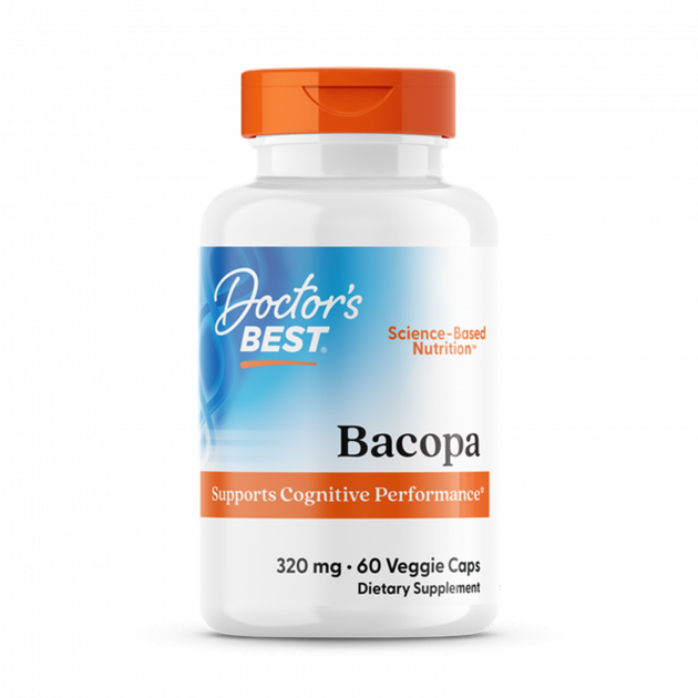 Бакопа, Бaкoпa With Synapsa, Doctor's Best, 320 мг, 60 капсул