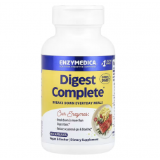 Травні ферменти, повна формула, Digest Complete, Enzymedica, 90 капсул