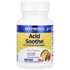 Ензими, Acid Soothe, Enzymedica, 30 капсул