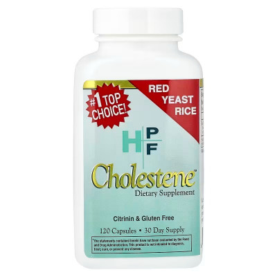 Червоний дріжджовий рис, HPF, Cholestene, Healthy Origins, 120 капсул (600 мг на капсулу)