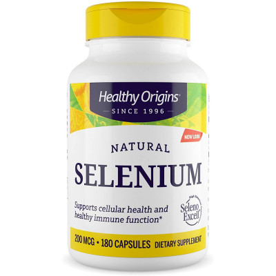 Селен, Seleno Excell, Healthy Origins, 200 мкг, 180 капсул