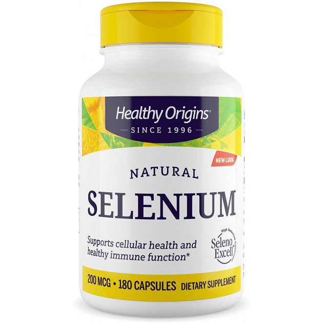Селен, Seleno Excell, Healthy Origins, 200 мкг, 180 капсул