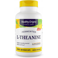 L-теанін, L-Theanine, Healthy Origins, 100 мг, 180 вегетаріанських капсул
