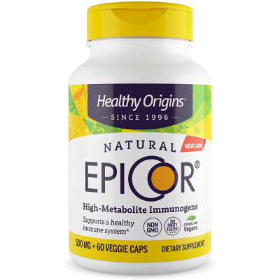 Епікор, EpiCor, Healthy Origins, 500 мг, 60 вегетаріанських капсул
