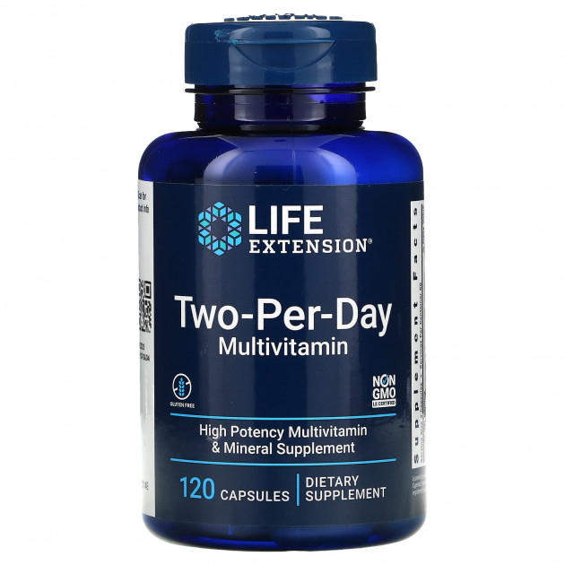 Мультивітамінна формула, Two-Per-Day, Life Extension, 120 капсул