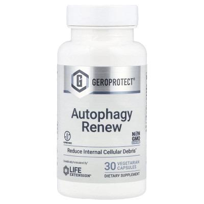 Формула довголіття, GeroProtect, Autophagy Renew, Life Extension, відновлення аутофагії, 30 вегетаріанських капсул