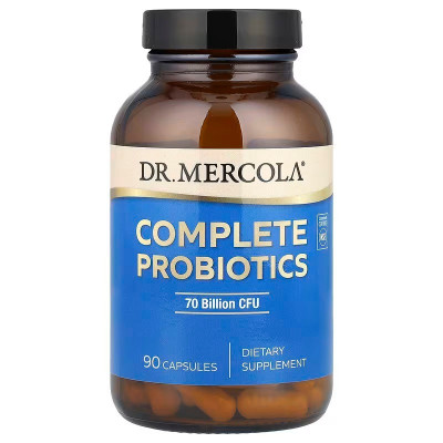 Пробіотики, комплекс, Complete Probiotics, Dr. Mercola, 70 млрд КОЕ, 90 капсул