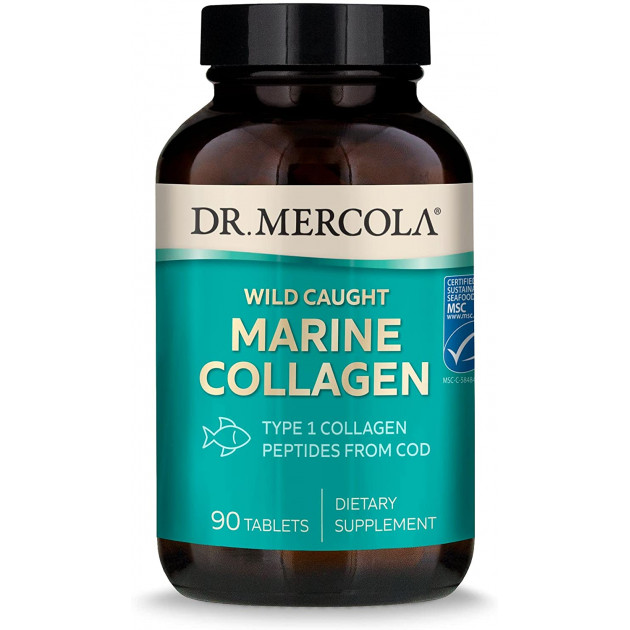 Морський колаген, Marine Collagen, Dr. Mercola, 90 таблеток