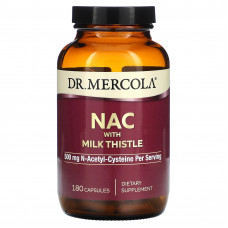 NAC з розторопшою, Pterostilbene, Dr. Mercola, 250 мг, 180 капсул