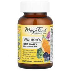 Мультивітаміни та мінерали для жінок, Women's One Daily, Mega Food, по 1 на день, 30 таблеток