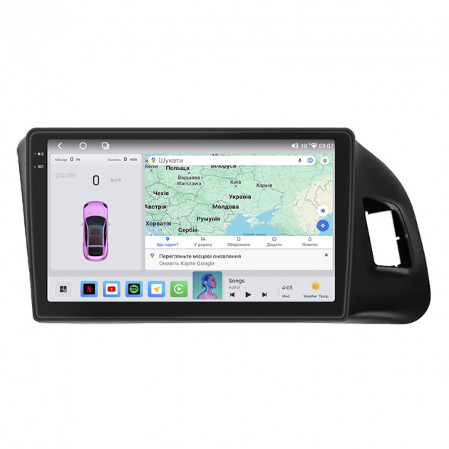Штатная магнитола Lesko для Audi SQ5 I (8R) 2013-2017 экран 9" 4/64 QLED CarPlay 4G Wi-Fi GPS 360 Prime