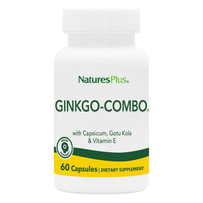 Гінкго Білоба комбо, Ginkgo-Combo, Nature's Plus, 60 капсул