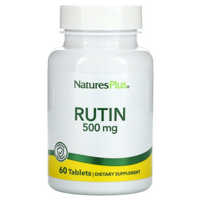 Рутин, Rutin, Nature's Plus, 500 мг, 60 таблеток