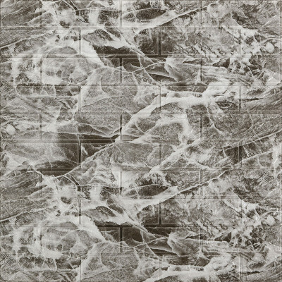 Декоративная 3D панель самоклейка 700x770x3мм Мрамор чёрный (061-3) SW-00000691