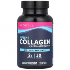 Морський колаген і гіалуронова кислота, Marine Collagen, Neocell, 120 капсул