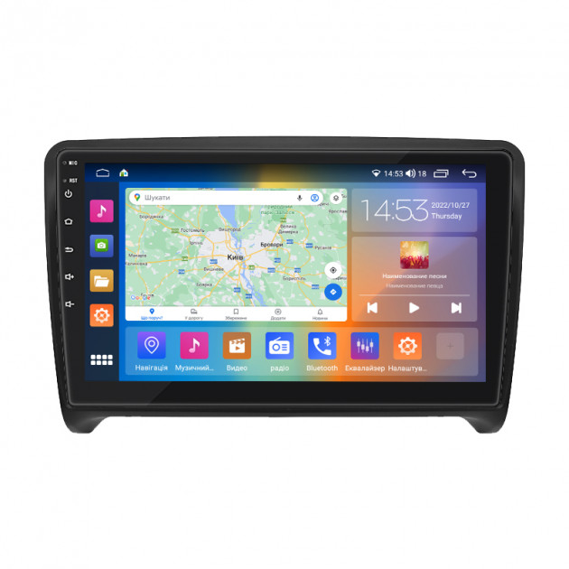 Штатная магнитола Lesko для Audi TT II (8J) 2006-2010 экран 9" 4/64Gb CarPlay 4G Wi-Fi GPS Prime