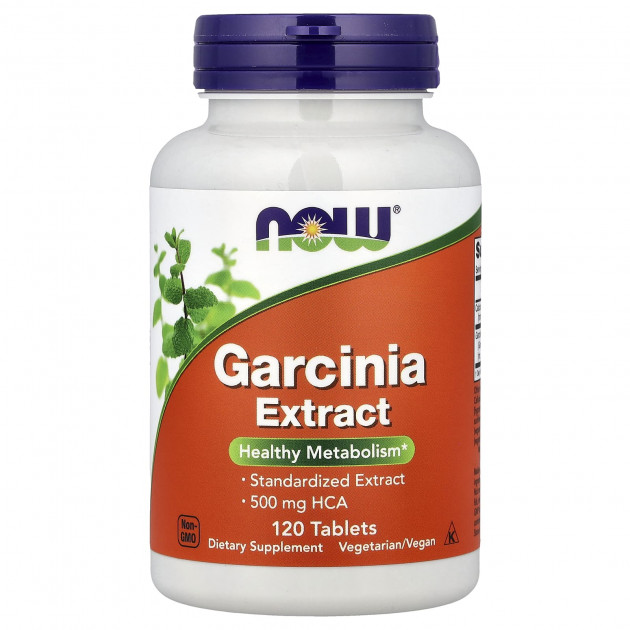 Гарцинія, Garcinia, Now Foods, 1000 мг, 120 таблеток