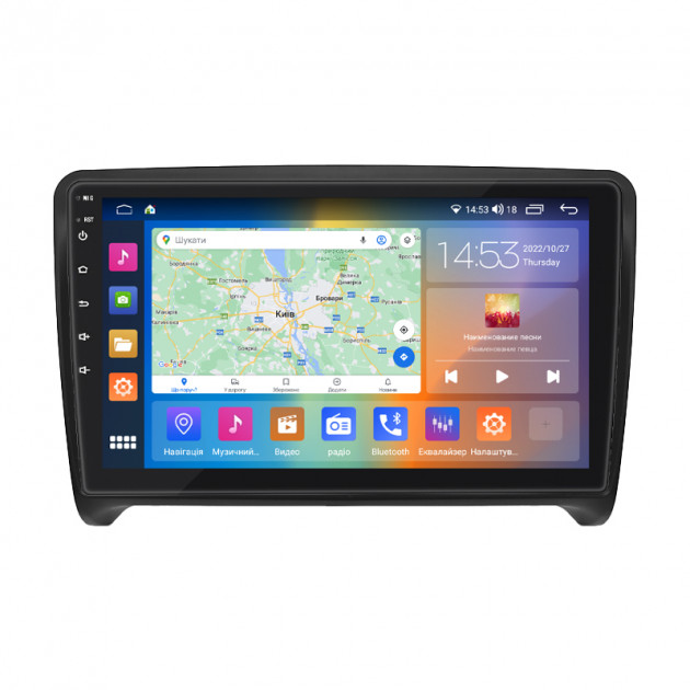 Штатная магнитола Lesko для Audi TT RS II (8J) 2009-2014 экран 9" 4/64Gb CarPlay 4G Wi-Fi GPS Prime