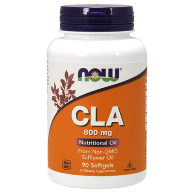 Кон'югована лінолева кислота, CLA, Now Foods, 800 мг, 90 гелевих капсул