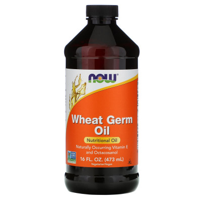 Масло зародків пшениці, Wheat Germ Oil, Now Foods, 473 мл
