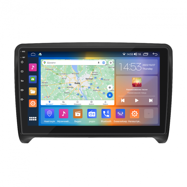 Штатная магнитола Lesko для Audi TTS II (8J) 2007-2010 экран 9" 2/32Gb CarPlay 4G Wi-Fi GPS Prime