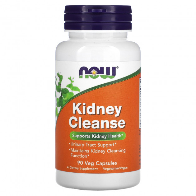 Очищення нирок і сечового міхура, Kidney Cleanse, Now Foods, 90 вегетаріанських капсул