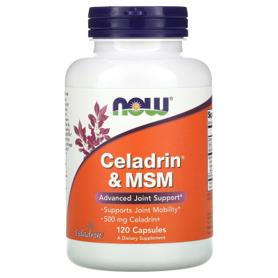 Целадрин і МСМ, Celadrin & MSM, Now Foods, 120 капсул