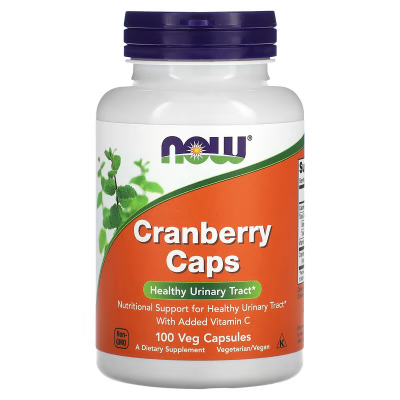 Журавлина в капсулах, Cranberry, Now Foods, 100 вегетаріанських капсул