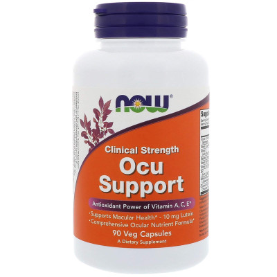 Вітаміни для очей, Ocu Support, Now Foods, 90 вегетаріанських капсул