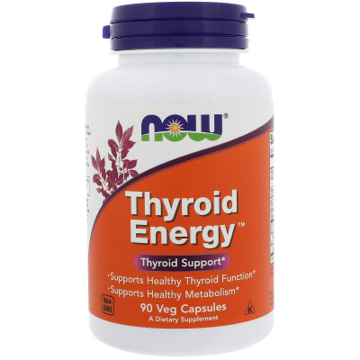 Для щитовидної залози, Thyroid Support, Now Foods, 90 вегетаріанских капсул